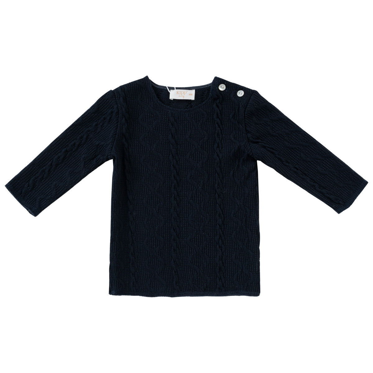 Kipp Baby Navy Cable Knit Set