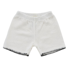 Kipp Aiden White Crochet Shorts