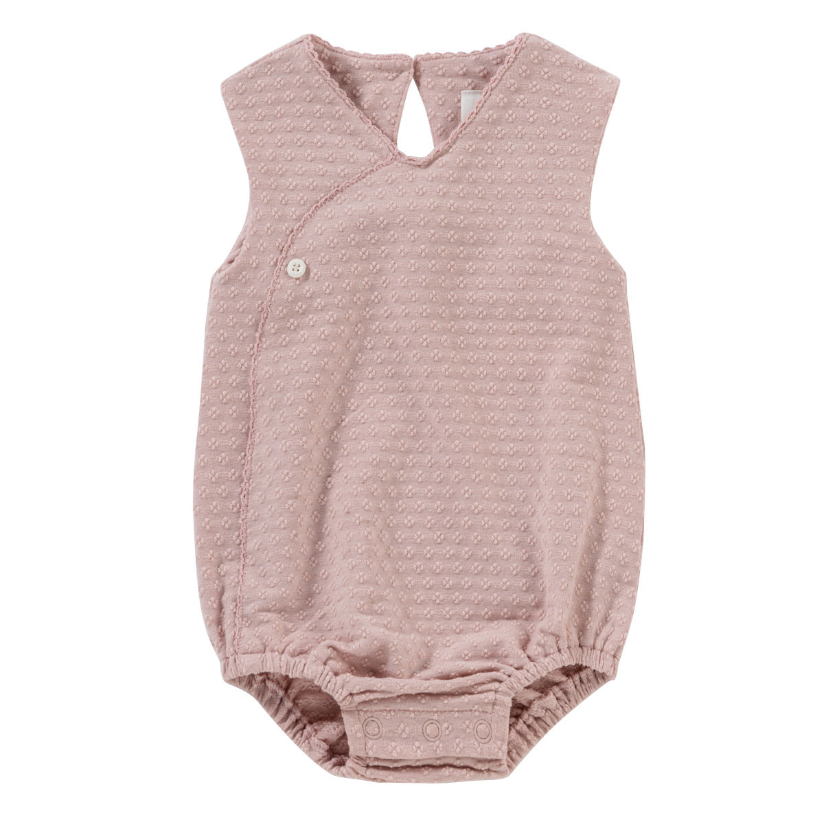 Kipp Baby Pink Textured Cotton Bubble
