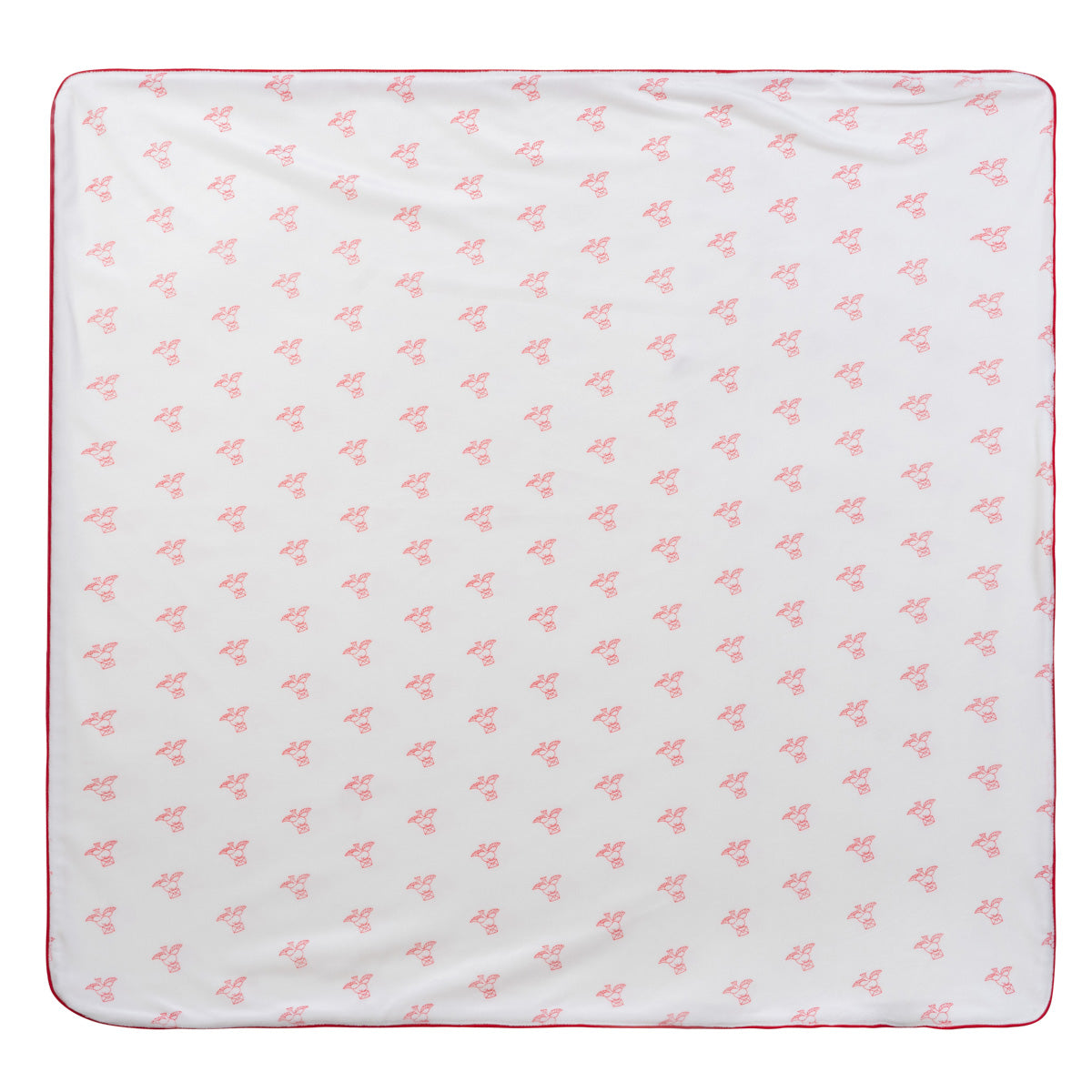 Kipp Baby Red Flying Feathers Pattern Blanket