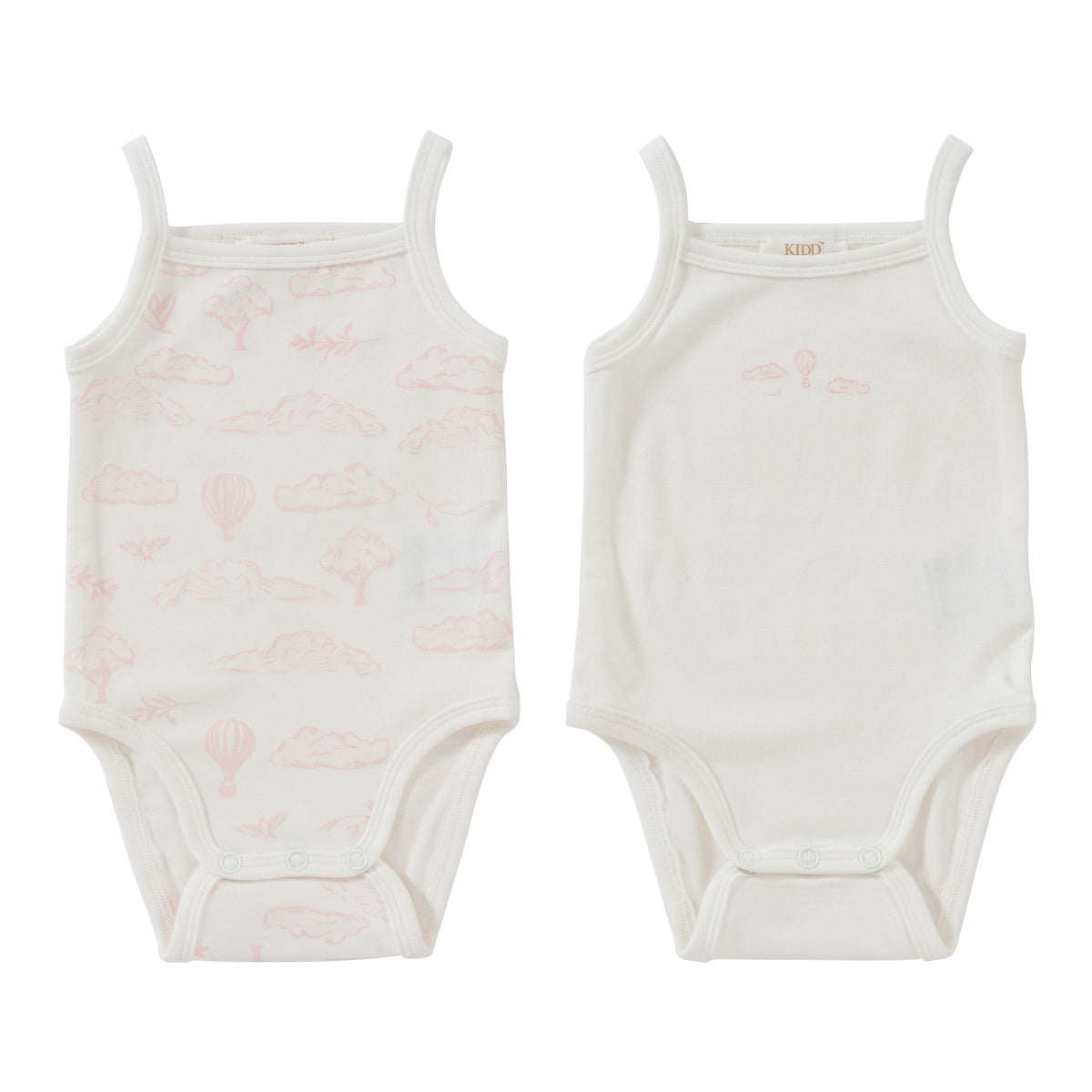 Kipp Pink Cloud Nine Onesies set of 2