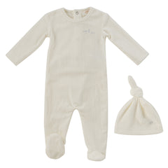 Kipp Blue Cloud Nine Footie + Hat