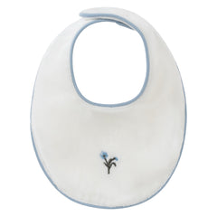 Kipp Baby White Blue Lil Blooms Bib
