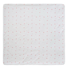 Kipp Baby White Pink Songbird Blanket