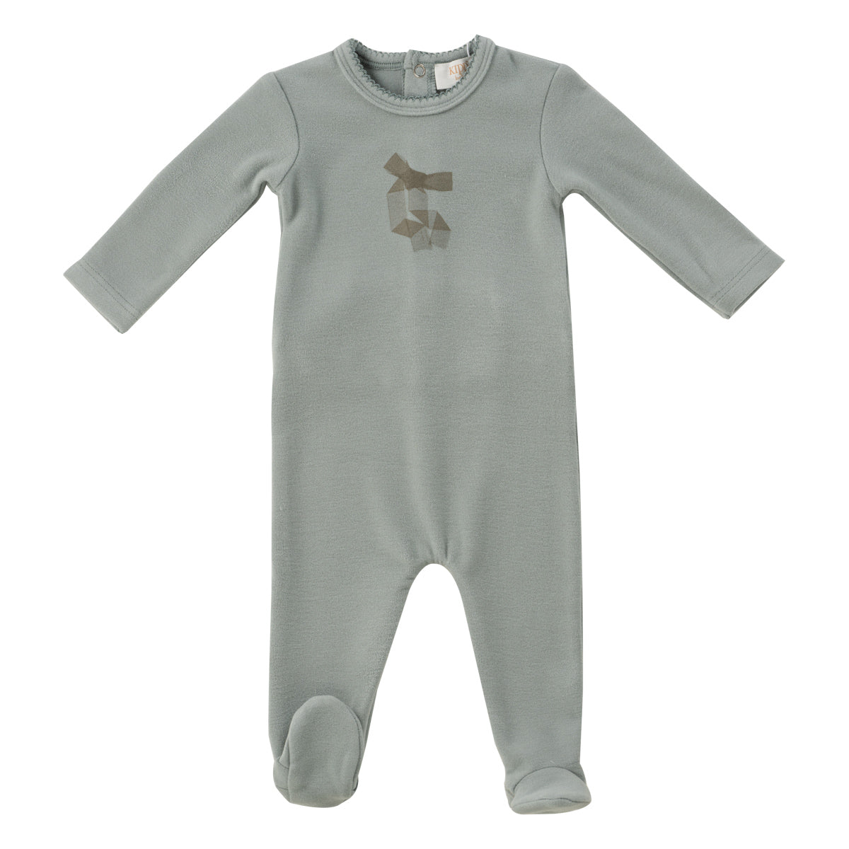 Kipp Baby Sage Felt Bow Footie