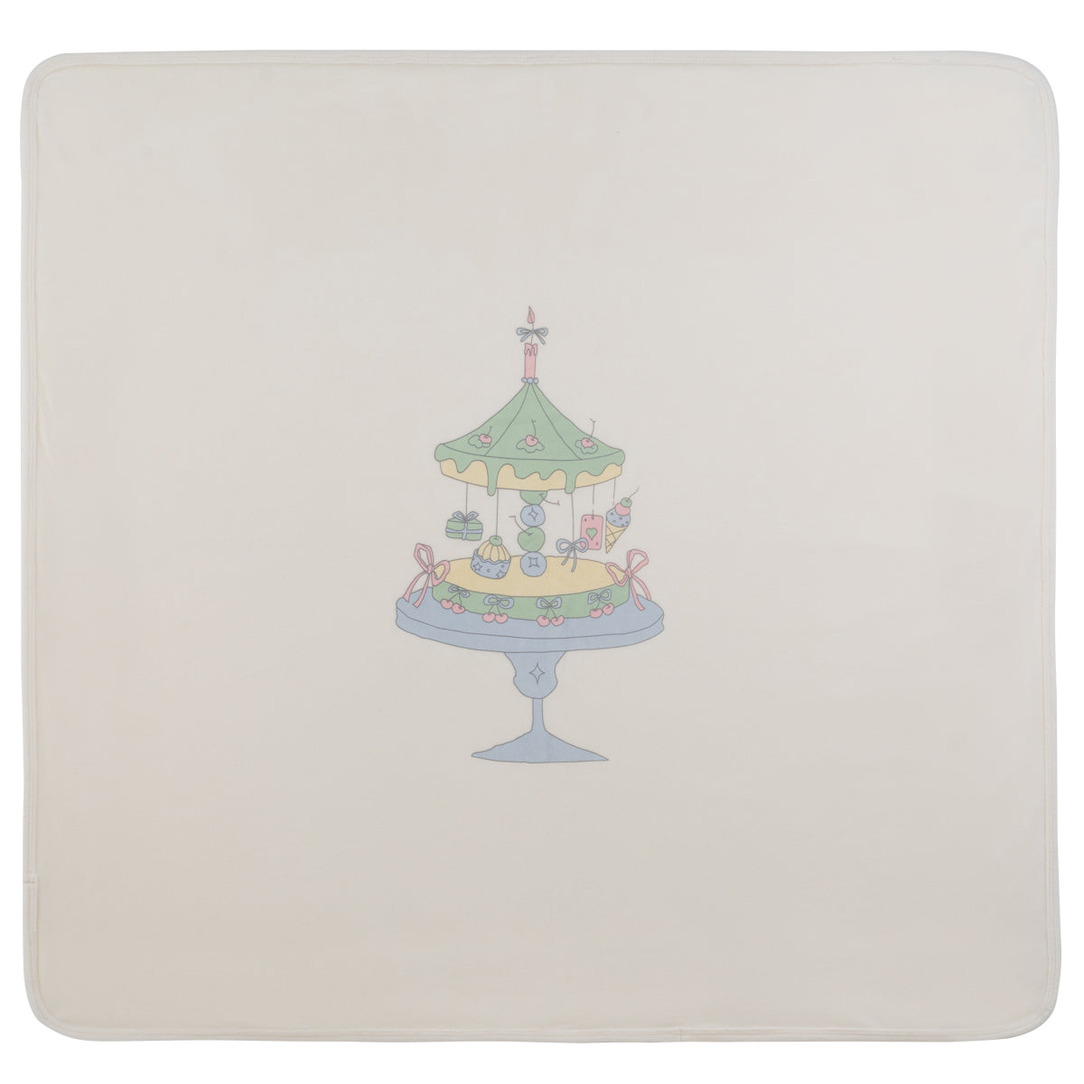 Kipp Baby White/Blue Party Cake Blanket