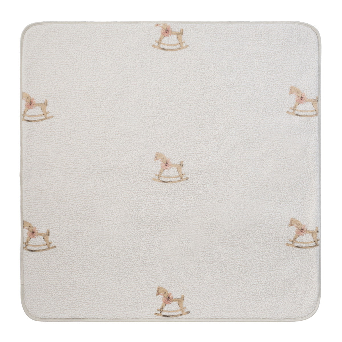 Kipp Baby Pink Rocking Horse Blanket