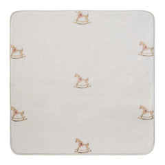 Kipp Baby Pink Rocking Horse Blanket