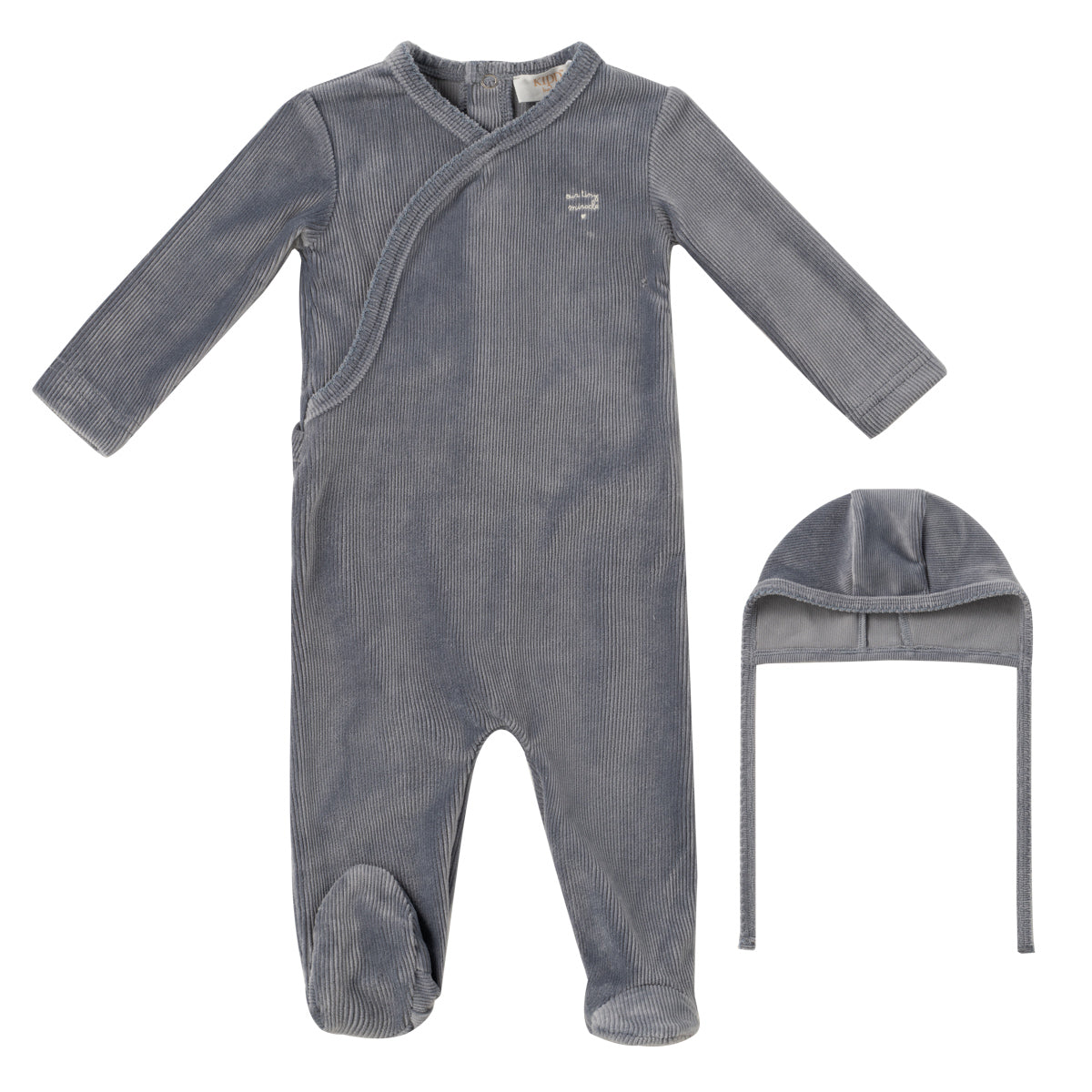 Kipp Baby Blue Tiny Miracle Footie + Bonnet