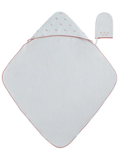 Kipp Baby Red Petits Amis Towel & Mitt Set