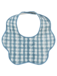 Kipp Baby Blue Ciel Enfant Gingham Bib