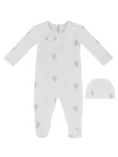 Kipp Baby Blue Ciel Enfant Wrap Footie & Hat