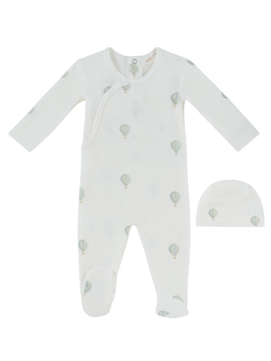Kipp Baby Blue Ciel Enfant Wrap Footie & Hat