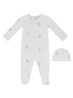 Kipp Baby Pink Ciel Enfant Wrap Footie & Hat
