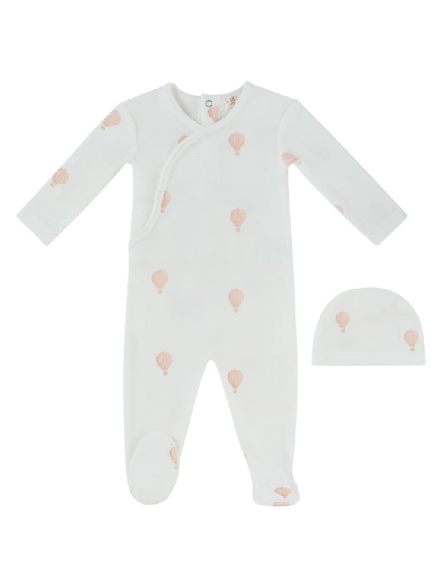 Kipp Baby Pink Ciel Enfant Wrap Footie & Hat