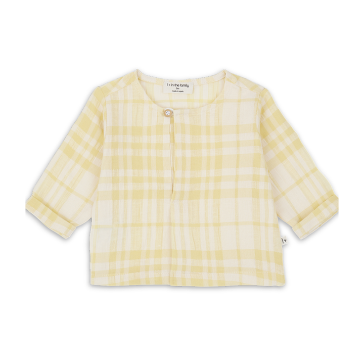 1+ in the family Ter Shirt Soft Cotton Kids Button Front Shirt Lightweight Design