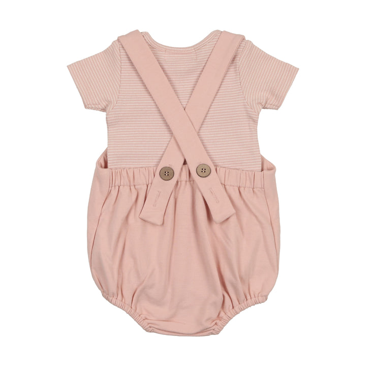 Mema Knits Rose Romper + Striped Tee