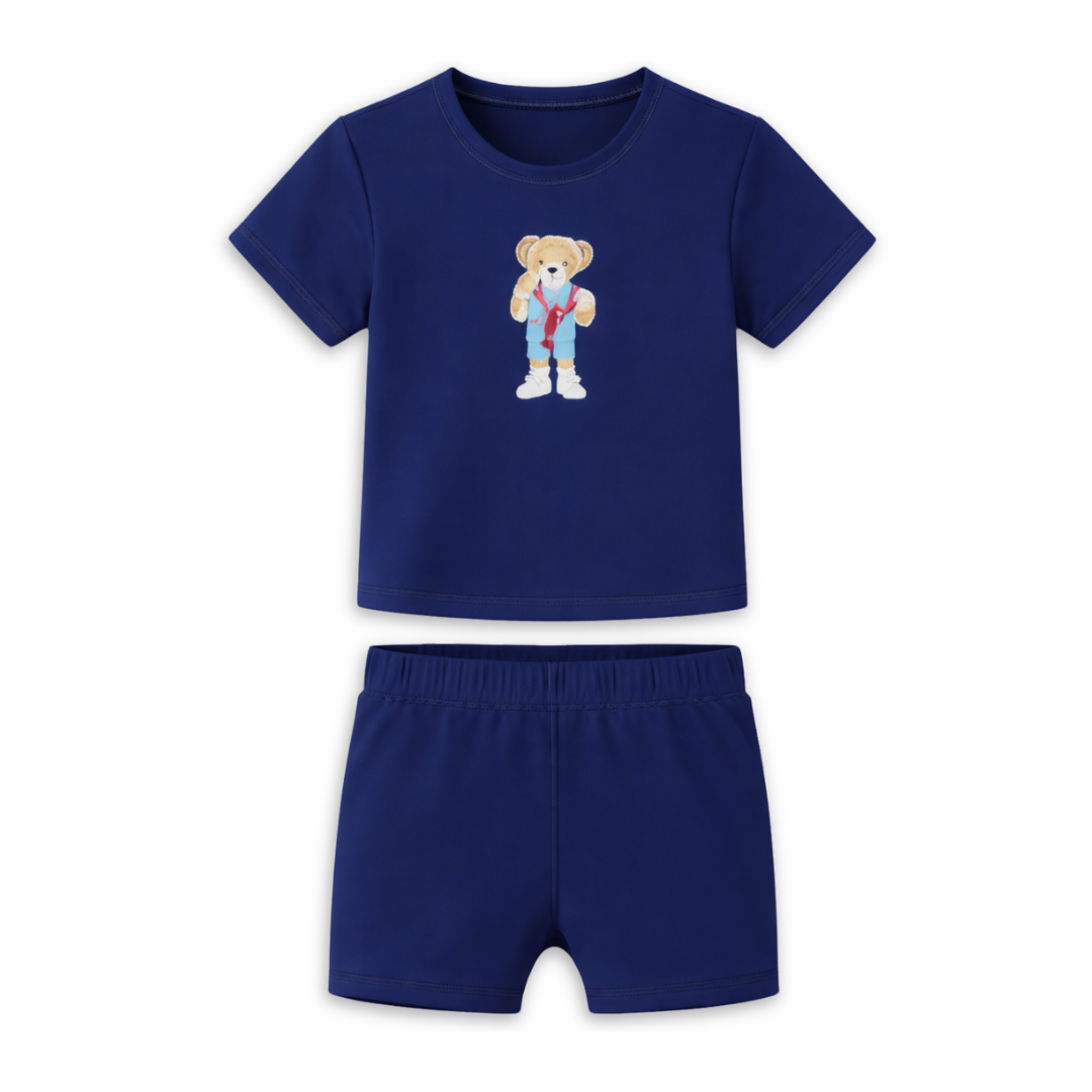 Try 2 Piece Spandex Swimsuit Boys Stretch Swimwear Comfortable Summer Beachwear Design