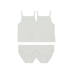 Noggi Girl White Bamboo Cotton 2 Set