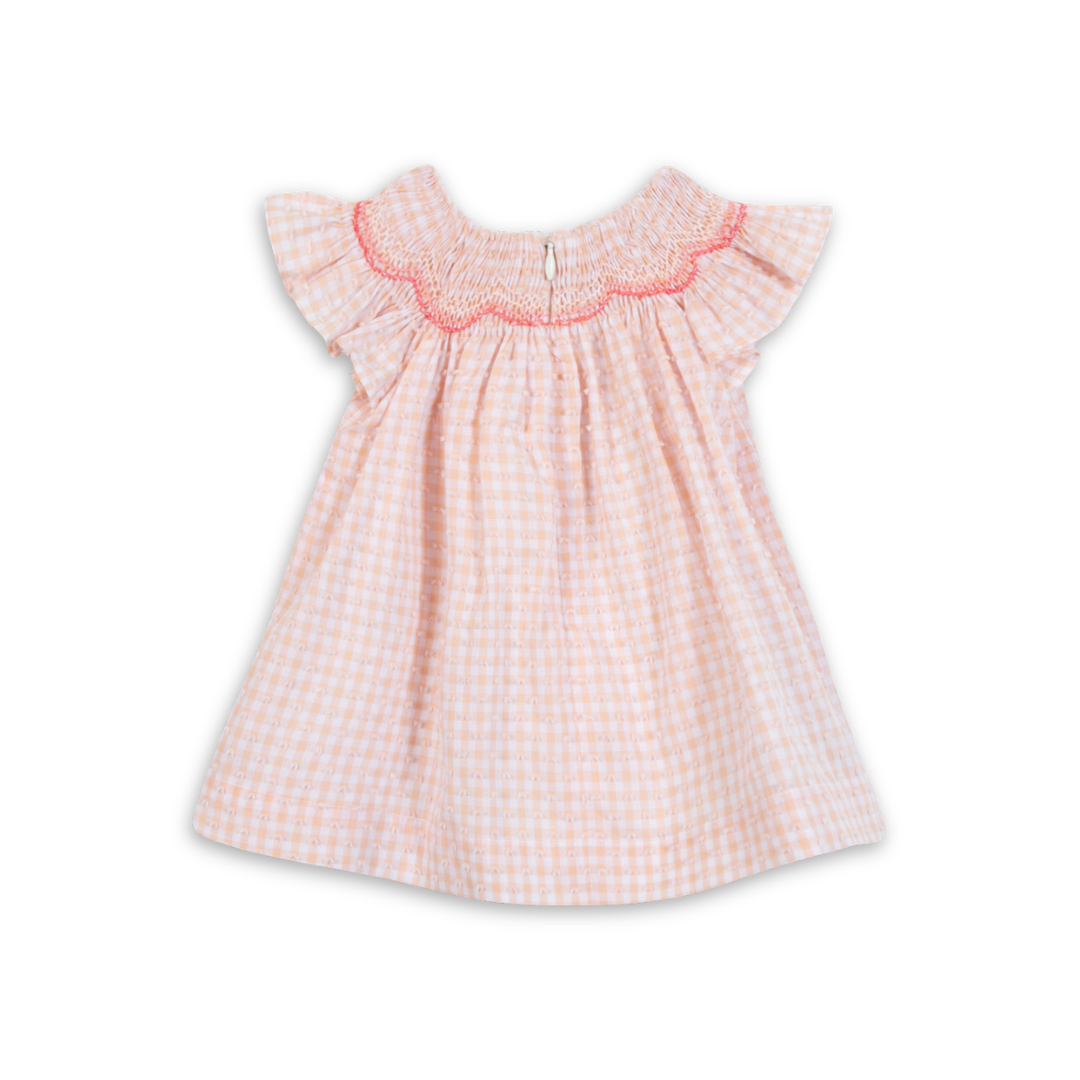 Tartine et Chocolat girls dress in soft cotton, luxury designer party dress for special occasions