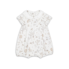 Tartine et Chocolat baby short romper in soft cotton, luxury designer one piece summer outfit for infants
