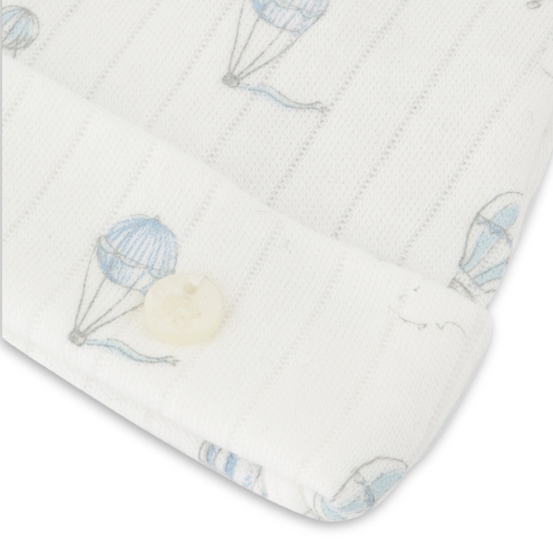 tartine et Chocolat baby knit bonnet in soft cotton, luxury designer newborn hat for fall and winter