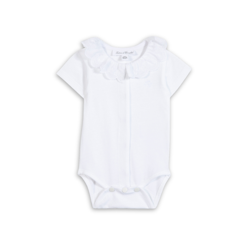 Tartine et Chocolat baby bodysuit in soft cotton, luxury designer onesie for newborns and infants
