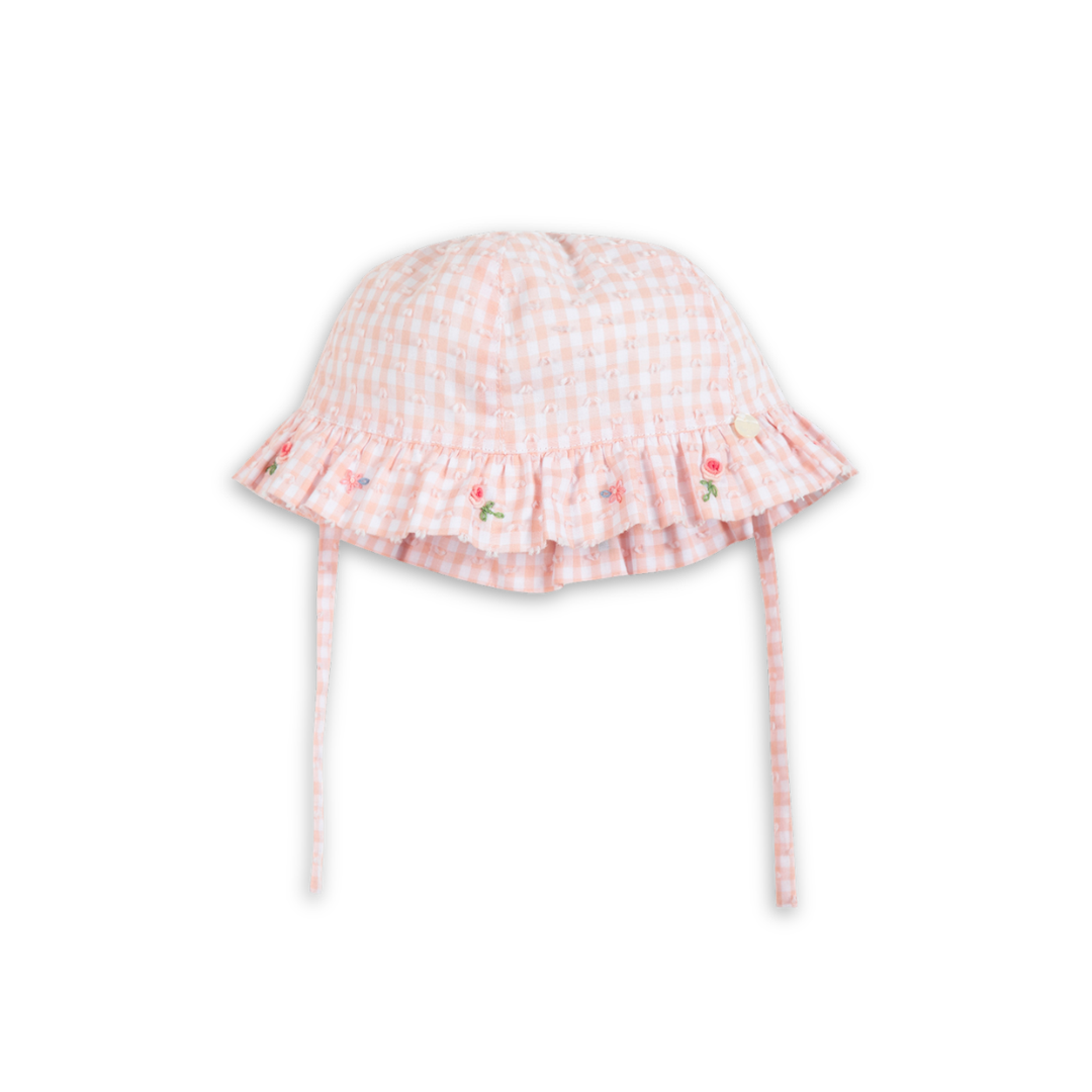 Tartine et Chocolat kids bucket hat in soft cotton, luxury designer sun hat for girls