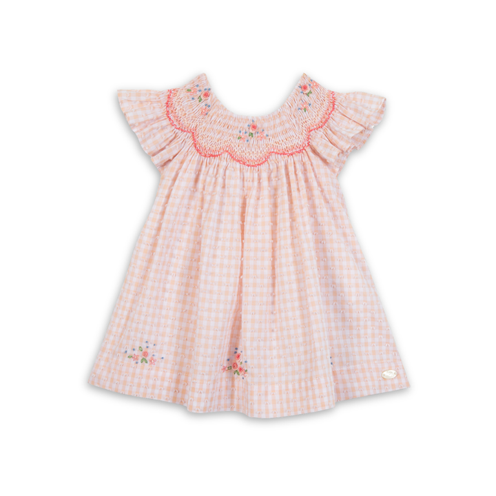 Tartine et Chocolat girls dress in soft cotton, luxury designer party dress for special occasions