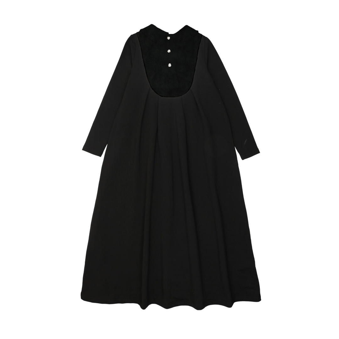 Bopop Velvet Collar Maxi Long