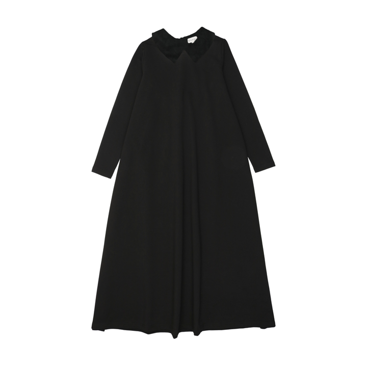 Bopop Velvet Collar Maxi Long