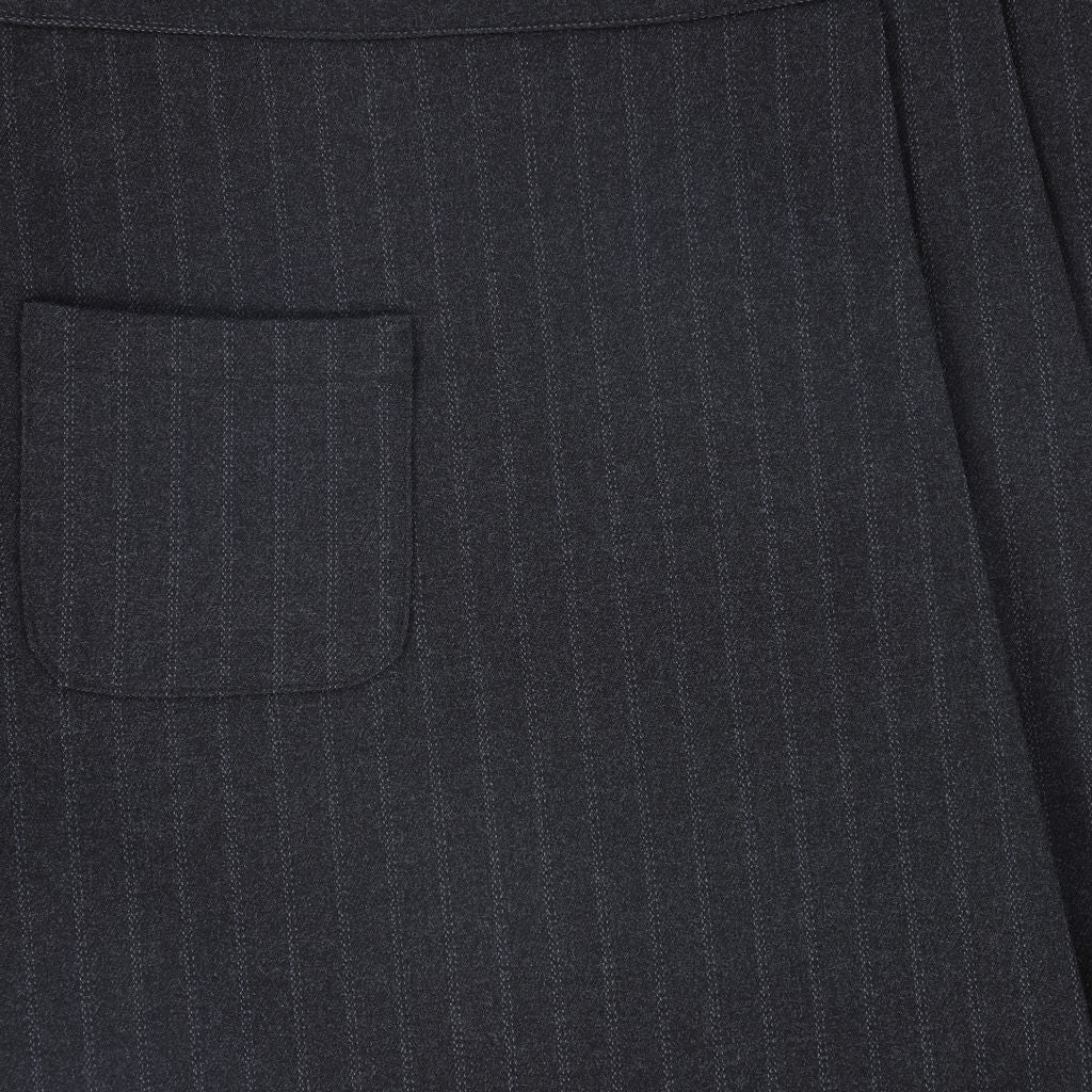 Bace Striped Button Skirt