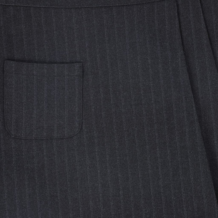 Bace Striped Button Skirt
