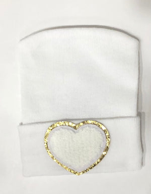 Appliqué Hospital Hat for Newborn Babies | Luxury Newborn Take-Home Essential
