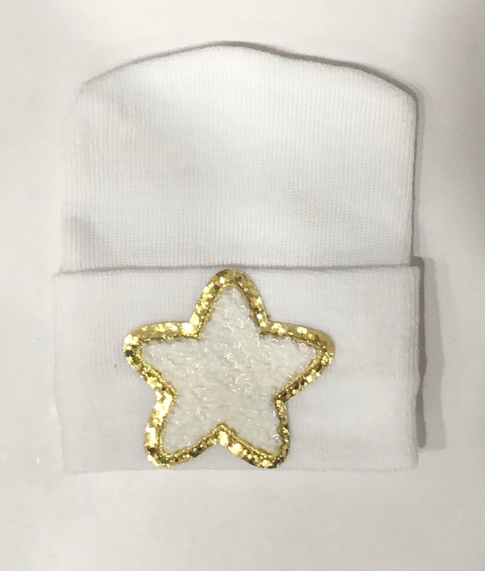 Appliqué Hospital Hat for Newborn Babies | Luxury Newborn Take-Home Essential