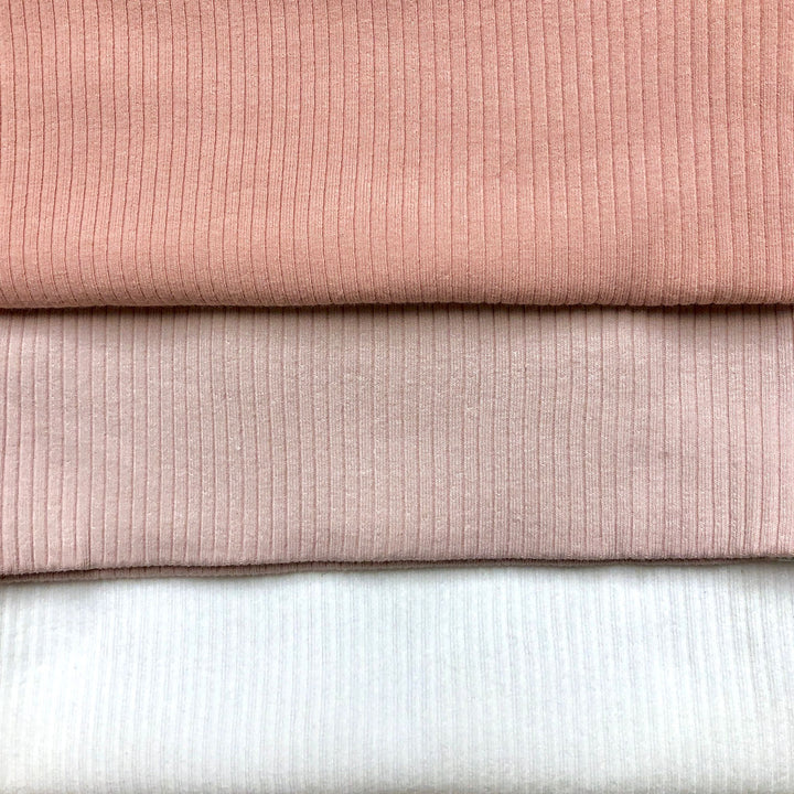 Ely's & Co 3 Pack Ribbed Strap Undershirt 2 Pink + 1 Ivory