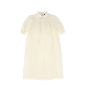 Francesca Guiliano - Grosgrain Lattice Puff Sleeve Dress