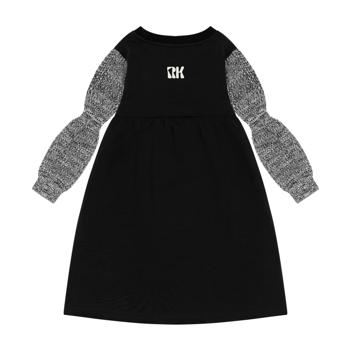 Retro Kid Nora Knit Black Twirl Dress
