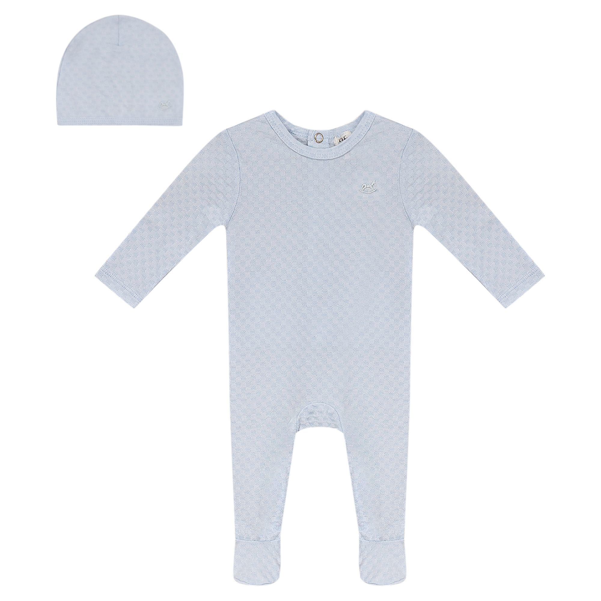 Mr. Blue Checkered Footie