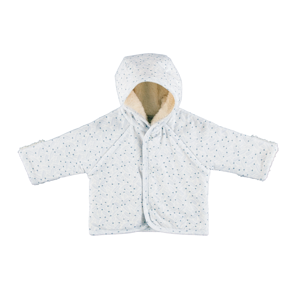 Bebe Organic Iver Blue Leaves Jacket