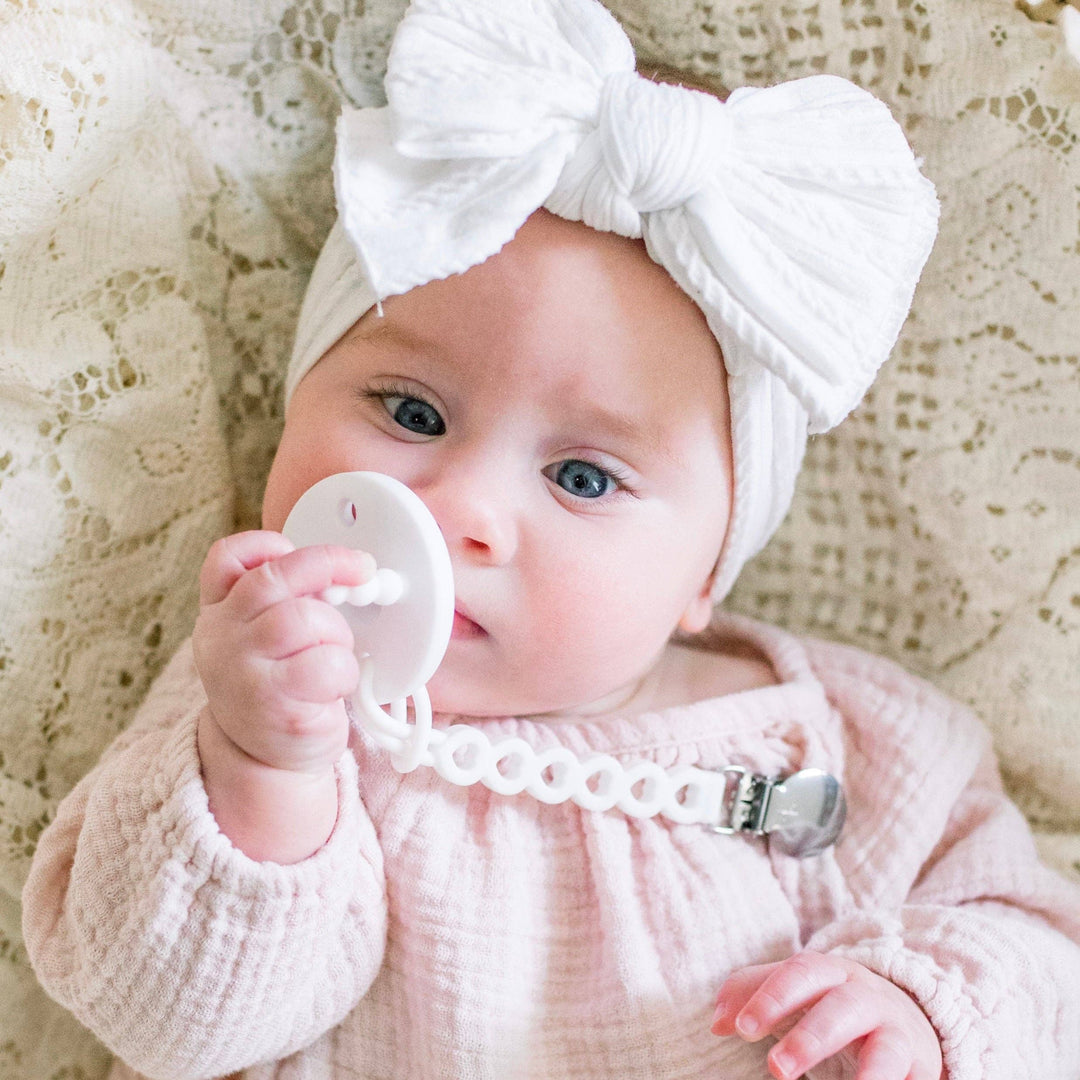 Ryan & Rose - Hart Cutie Clip (Pacifier Clip): Mauve