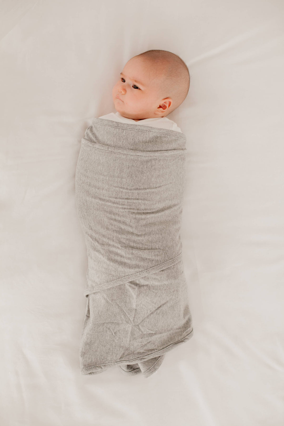 Miracle Blanket- The #1 Pediatrician-recommended Swaddle - Solid Heather Gray Miracle Blanket