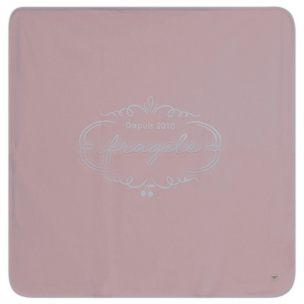 Fragile Pink Puff Print Blanket