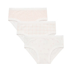 A front view of the Aime Child girls underwear set.