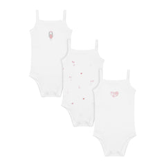 Aimé Child – Girls’ Original Sleeveless Bodysuits (3-Pack)