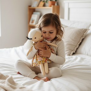 Alimrose Baby Mini Matilda Asleep/Awake Doll – Reversible Soft Baby Doll Gift