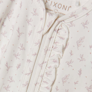 Fixoni Printed Cameo Rose Footie