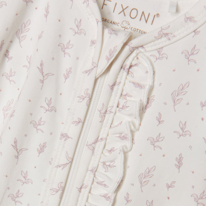 Fixoni Printed Cameo Rose Footie