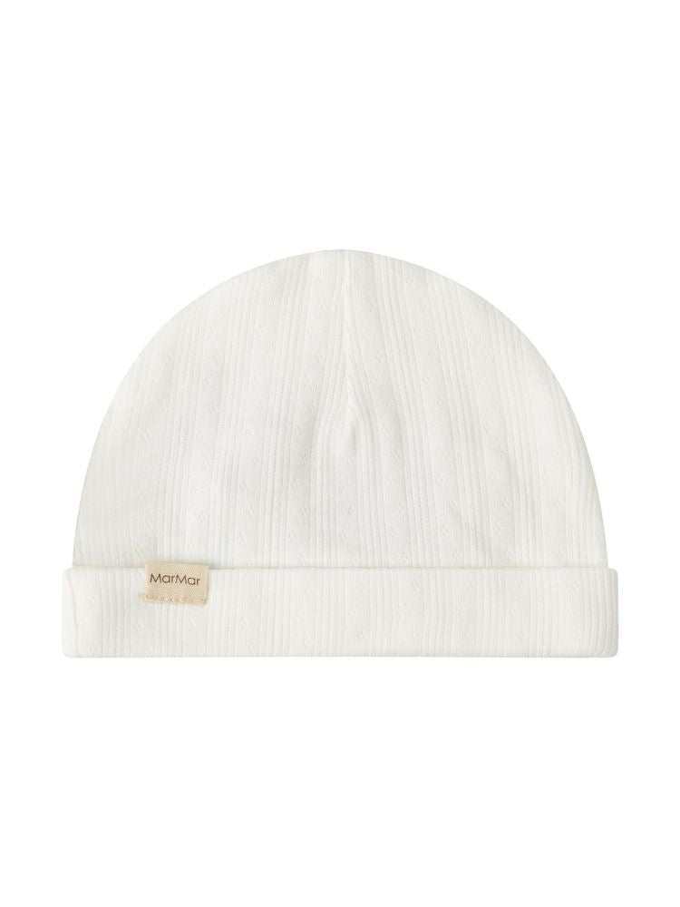 MarMar Gentle White Pointelle Rubetta Footie + Hat