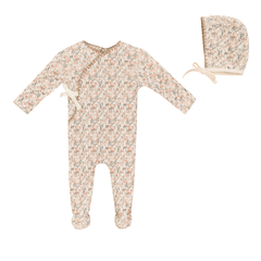 Bebe Bella Maple Floral Wrap Footie
